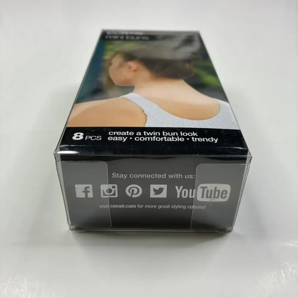 Conair Mini Buns 8pcs Hair Accessory NEW